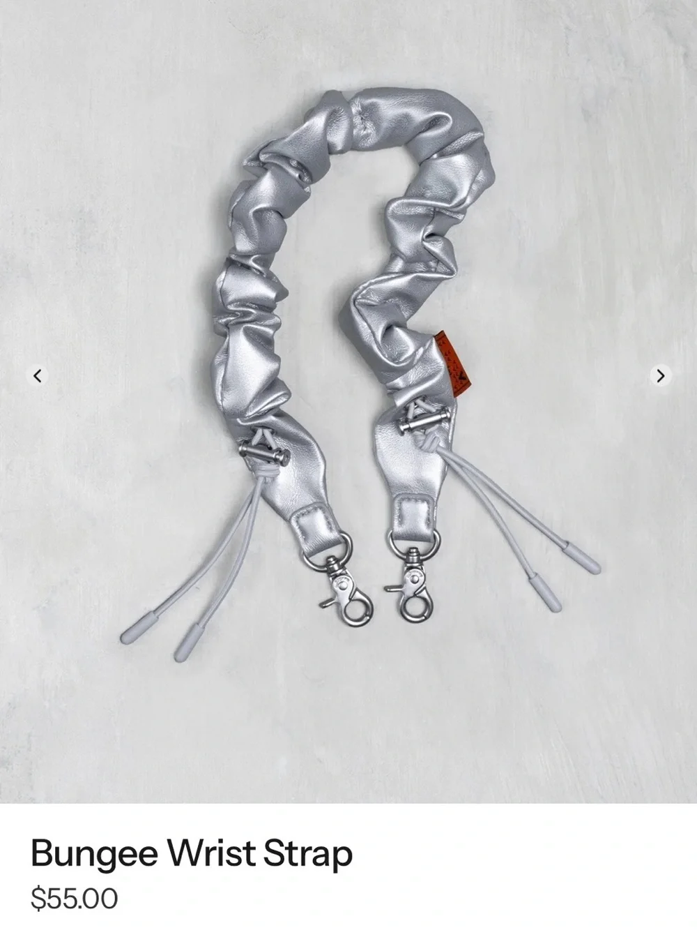 Topologie Bungee Wrist Strap - Silver